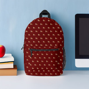 Ruw Collie Dogs Patroon Gepersonaliseerd Bedrukte Rugzak