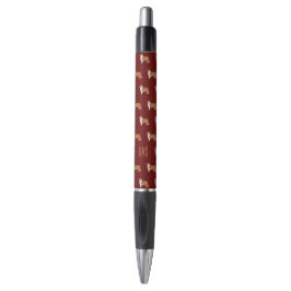 Ruw Collie Dogs Pattern Monogramed Pen