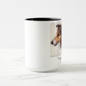 Ruw Collie Gepiliseerd in Waterverf Mok (Midden)