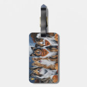 Ruw Collie Halloween Spoken Bagagelabel (Achterkant verticaal)