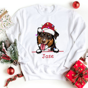 Ruw Collie Hond Gepersonaliseerde Hand Drawing T-shirt