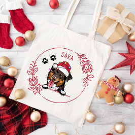 Ruw Collie Hond Gepersonaliseerde Hand Drawing Tote Bag