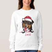 Ruw Collie Hond Gepersonaliseerde Pet Lover Trui (Voorkant)