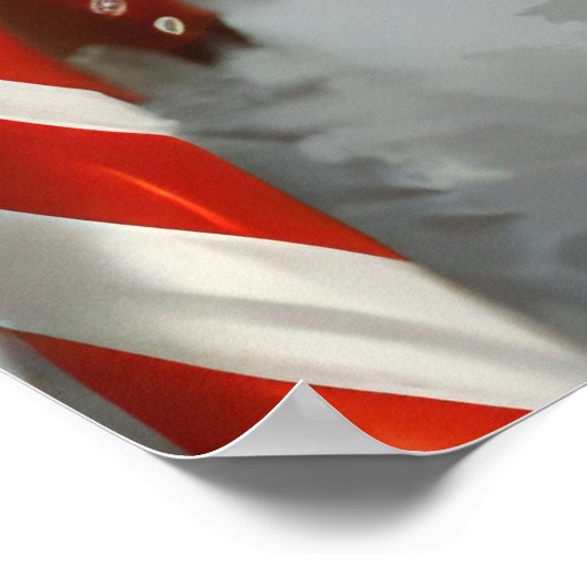 Ruw Collie Hond Kerstfeest Poster (Hoek)