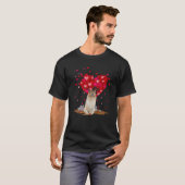 Ruw Collie Hondenliefhebber Heart Shape Rough Coll T-shirt (Voorkant volledig)