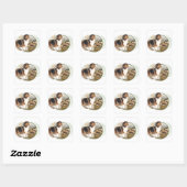 Ruw collie Keeper van de schapen Vierkante Sticker (Vel)