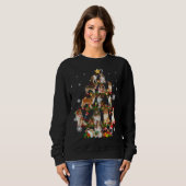 Ruw Collie Kerstboom Lichten Sweater Hond Chr (Voorkant volledig)