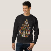 Ruw Collie Kerstboom Lichten Sweater Hond Chr (Voorkant volledig)