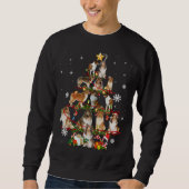 Ruw Collie Kerstboom Lichten Sweater Hond Chr (Voorkant)