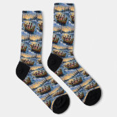 Ruw Collie Kerstboot Vakantie Sokken (Rechts)