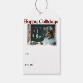 Ruw Collie kerstcadeautjes Cadeaulabel