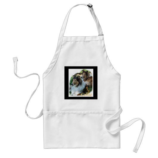 Ruw Collie Kunst Cadeaus Standaard Schort (Voorkant)