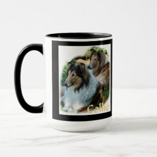 Ruw Collie Kunst Geschenken Mokken