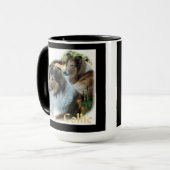 Ruw Collie Kunst Geschenken Mokken (Voorkant links)