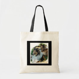 Ruw Collie Kunst Geschenken Tote Bag