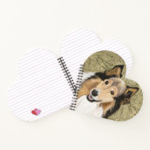 Ruw collie, lang gespierd collie portret notitieboek (Binnen)