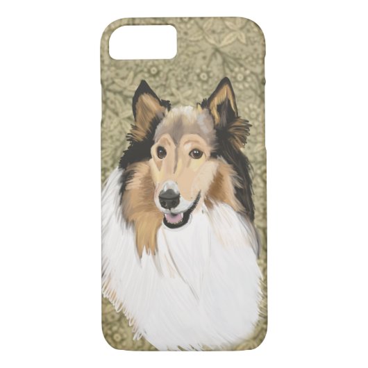 Ruw Collie, Long Hazard Collie Case-Mate iPhone Case (Achterkant)
