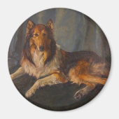 Ruw collie magneet (Voorkant)