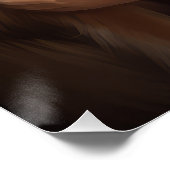 Ruw Collie Met Sinterklaas Feestelijke Kerstmis Perfect Poster (Hoek)