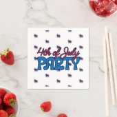 Ruw Collie Red White en Blue 4 juli Servet (Insitu)