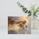 Ruw collie / Schotse collie Briefkaart (Staand voorkant)