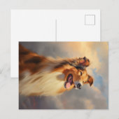 Ruw collie / Schotse collie Briefkaart (Voorkant / Achterkant)