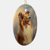 Ruw collie / Schotse collie Keramisch Ornament (Rechts)