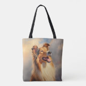 Ruw collie / Schotse collie Tote Bag (Achterkant)