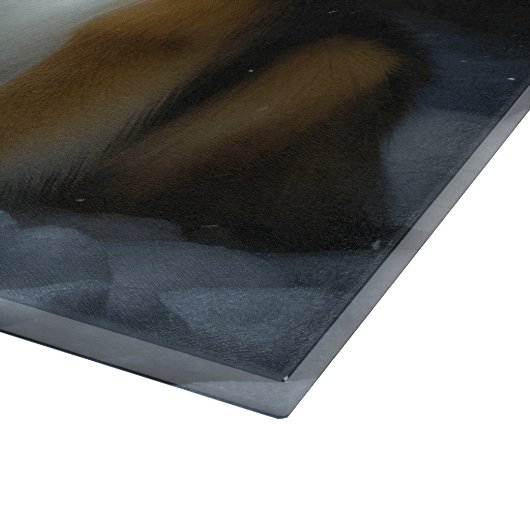 Ruw Collie Snowy Sleigh Kerstmisdecor Snijplank (Hoek)