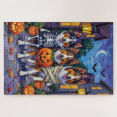 Ruw Collie Trick-or-Treating Halloween Kostuums Legpuzzel (Horizontaal)