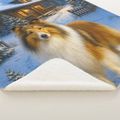Ruw Collie-vakantie Sherpa Deken (3/4)