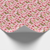 Ruw Collie Valentijnse Gift Wrap Cadeaupapier (Hoek)