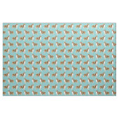 ruw colliehond lichtblauw stof (Fat Quarter)