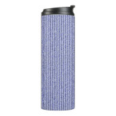 Ruw Corduroy smalle strepen in Gritty Blue Thermosbeker (Gedraaid links)