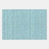 Ruw Corduroy Strepen in Bright Aqua Inpakpapier Vel (Voorkant 3)