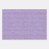 Ruw Corduroy Strepen in Lila Lavendel Inpakpapier Vel (Voorkant 3)