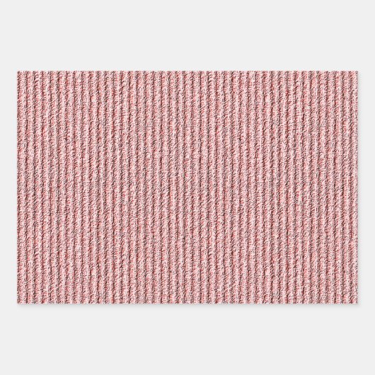 Ruw Corduroy Strepen in Perzik Abrikoos Inpakpapier Vel (Voorkant 3)