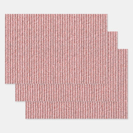 Ruw Corduroy Strepen in Perzik Abrikoos Inpakpapier Vel