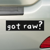 Ruw (donker) bumpersticker (Op auto)