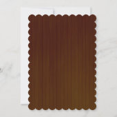 Ruw Donker Hout Paarse Bloem Bruiloft Reactie Kaart (Achterkant)