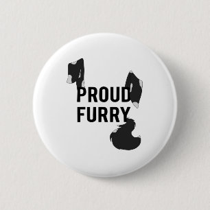 Ruw drijfmest met honden en staarten, Button