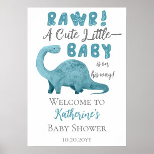 Ruw een stutje Baby is onderweg Baby shower Poster