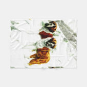 ruw en glad Sint-Bernard-schilderij Fleece Deken (Voorkant (Horizontaal))