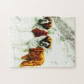 ruw en glad Sint-Bernard-schilderij Legpuzzel (Horizontaal)