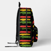 Ruw en robuust Rasta Stripes ontwerp Bedrukte Rugzak (Links)