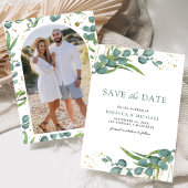 Ruw Eucalyptus Foto Bruiloft Save The Date