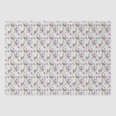 Ruw Ezel Bloem Papier Paarse Tissue Papier (Voorkant)