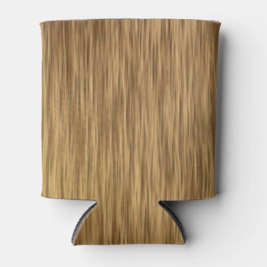 Ruw Faux-houtachtergrond in natuurlijke kleur Blikjeskoeler (Voorkant)
