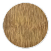 Ruw Faux-houtachtergrond in natuurlijke kleur Keramische Knop (Voorkant)