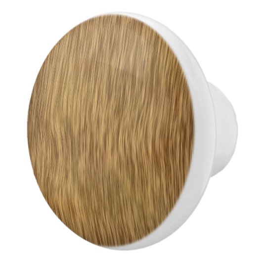 Ruw Faux-houtachtergrond in natuurlijke kleur Keramische Knop (Rechts)